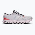 Women's running shoes On Cloud X 4 silver/flame 9