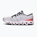 Women's running shoes On Cloud X 4 silver/flame 10