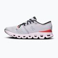 Women's running shoes On Running Cloud X 4 silver/flame 10