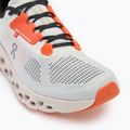 Women's On Cloudstratus 3 white/sand running shoes 7