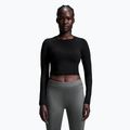 Women's running top On Movement Long-T Crop black