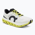 Men's On Cloudflow 5 white/lime running shoes