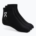Socks On Running Logo Sock Mid 3 pairs black