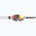 SCOTT Factor Pro mineral white/black/solar red chrome ski goggles 2