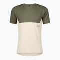 Men's running top SCOTT Endurance Tech hay green/cotton white