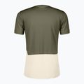 Men's running top SCOTT Endurance Tech hay green/cotton white 2