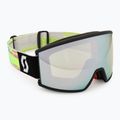 Ski goggles SCOTT Ambit Compact black/neon yellow/amp white chrome