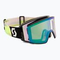 Ski goggles SCOTT React black/neon yellow/amp lavender chrome
