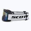 Ski goggles SCOTT Shield black/white/amp aurora green chrome 4