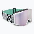 Ski goggles SCOTT Shield white/mint green/amp lavender chrome