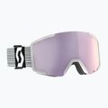 Ski goggles SCOTT Shield white/mint green/amp lavender chrome