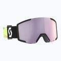 Ski goggles SCOTT Shield black/neon yellow/amp lavender chrome