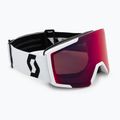 Ski goggles SCOTT Shield mineral white/black/amp red chrome
