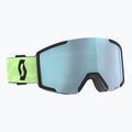 Ski goggles SCOTT Shield glow green/amp ice chrome