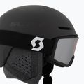 Ski helmet SCOTT Track + Gogle Factor Pro Combo mineral black/amp silver chrome 7