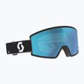 Ski goggles SCOTT Ambit Compact black/white/amp aurora green chrome 5
