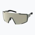 Sunglasses SCOTT Shield khaki green/amp white chrome