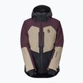 Men's ski jacket SCOTT Ultimate Dryo cocoa red/portobello beige