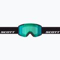 Ski goggles SCOTT Shield black/amp green chrome 2