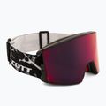 Ski goggles SCOTT React Light Sensitive granite black/white/amp red chrome 2