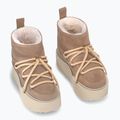 Women's INUIKII Classic Low Platform snow boots beige 9