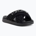 Women's slides INUIKII Woven Stones black