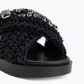 Women's slides INUIKII Woven Stones black 7