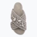 Women's slides INUIKII Woven Stones Platform stone grey 5