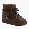 Women's snow boots INUIKII Full Leather dark brown