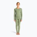 Children's thermal underwear ODLO Active Warm Eco Long steel grey melange/matte green