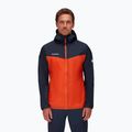 Mammut Kento Light HS men's hardshell jacket orange and navy blue