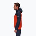 Mammut Kento Light HS men's hardshell jacket orange and navy blue 2
