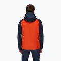Mammut Kento Light HS men's hardshell jacket orange and navy blue 3