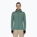 Mammut women's fleece sweatshirt Taiss Light ML Hooded dark jade/black