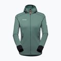 Mammut women's fleece sweatshirt Taiss Light ML Hooded dark jade/black 9