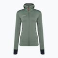 Mammut women's fleece sweatshirt Taiss Light ML Hooded dark jade/black 5