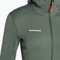 Mammut women's fleece sweatshirt Taiss Light ML Hooded dark jade/black 7