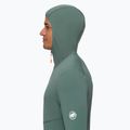 Men's Mammut Aconcagua Light ML Hooded trekking sweatshirt green 4