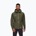 Men's Mammut Crater IV HS Hooded dark marsh rain jacket
