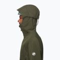 Men's Mammut Crater IV HS Hooded dark marsh rain jacket 3