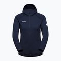 Women's trekking sweatshirt Mammut Aconcagua ML Hooded Jacket Women marine 4