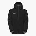 Men's Mammut Linard Light HS Hooded rain jacket black