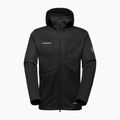 Men's softshell jacket Mammut Ultimate VIII Softshell Hooded black 4