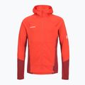 Men's sweatshirt Mammut Taiss ML Hooded mammut red/dark mammut
