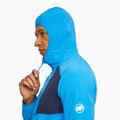 Men's trekking sweatshirt Mammut Madris Light ML Hooded Jacket Men glacier blue/marine 5