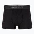 Men's thermal boxer briefs super.natural Tundra 175 2 pairs jet black/jet black