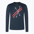 Men's longsleeve super.natural Kryssede Ski blueberry/fresh white/high risk red 3