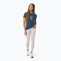 Women's T-shirt super.natural Flower Boots Tee ocean blue/feather grey 2