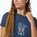 Women's T-shirt super.natural Flower Boots Tee ocean blue/feather grey 3
