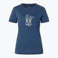 Women's T-shirt super.natural Flower Boots Tee ocean blue/feather grey 4